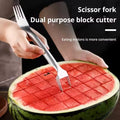 1pc Multi-purpose Portable 2In1 Watermelon Fork Slicer Watermelon