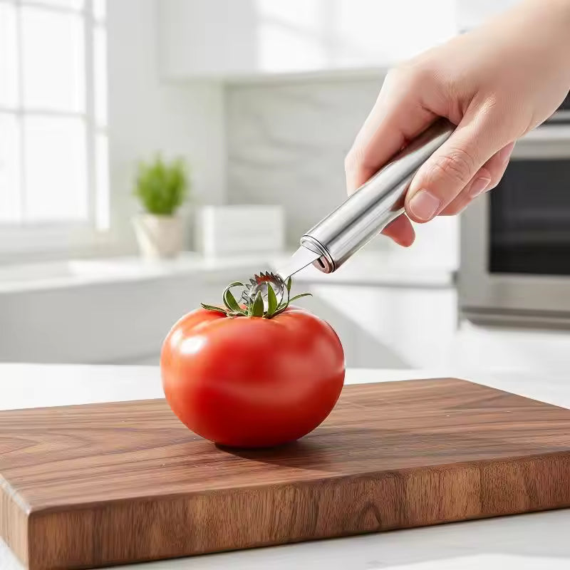 Stainless Steel Tomato Corer Remover Multi-Functional Fruit Huller