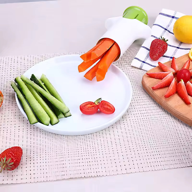 Kitchen Gadget Cucumber Strip Cutter Stainless Steel