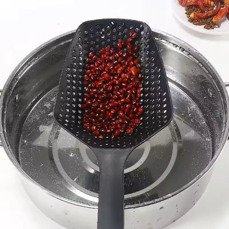 Strainer Spoon Long Handle Tool Colander Draining Scoop Pasta