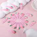 Cute Strawberry Hair Clips for Girls Glossy Finish BB Clip Daily Wear Fashion
