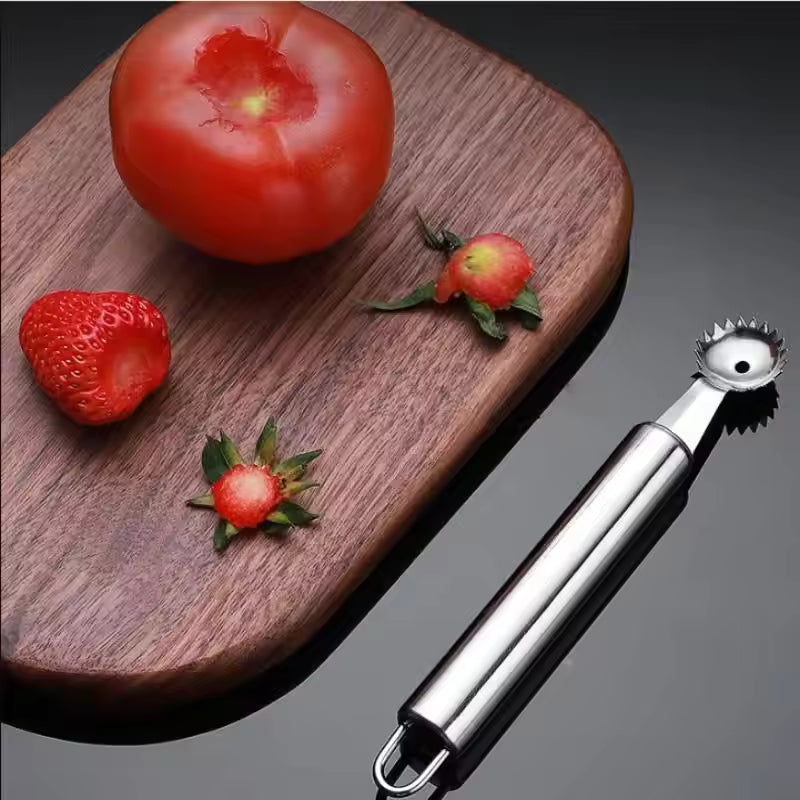 Stainless Steel Tomato Corer Remover Multi-Functional Fruit Huller