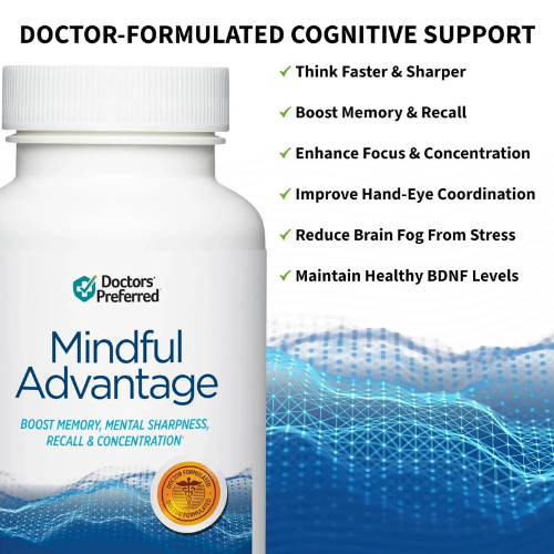 Brain Support Supplement for Memory, Focus & Cognitive Performance | Daily Mental Clarity & Wellness Capsules