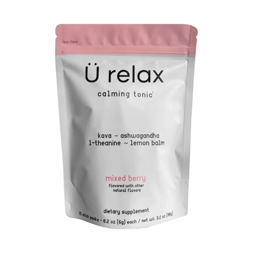 U Relax Calming Tonic 15 Packets Mixed Berry Flavor | Stress Relief