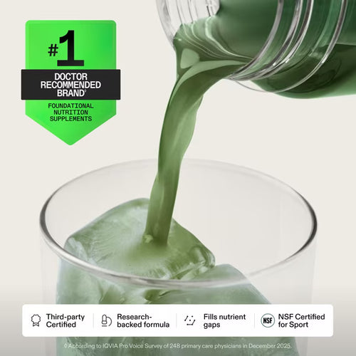 AG1 Greens Powder Supplement | Improve Gut Health    75 Vitamins - 2 Pack (30 Servings Per Pouch)