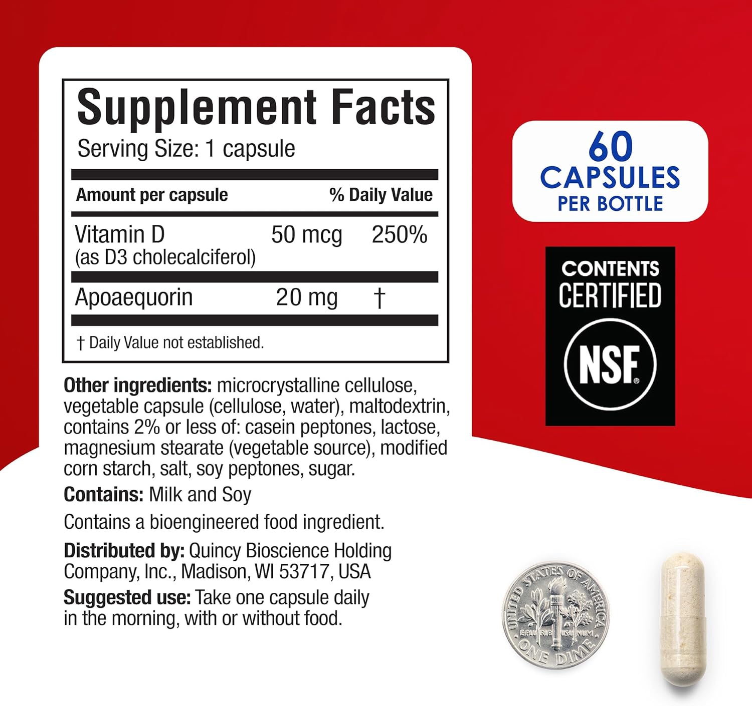 Prevagen Extra Strength Capsules, 30ct 3 Pack, Prevagen with Apoaequorin & Vitamin D