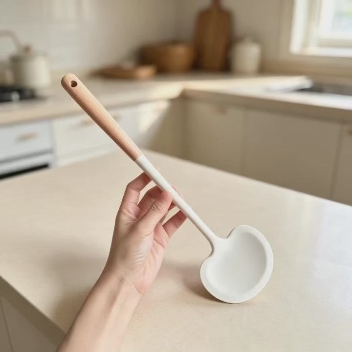 Japanese Silicone Spatula Mushroom Shape Non Stick Pan Special
