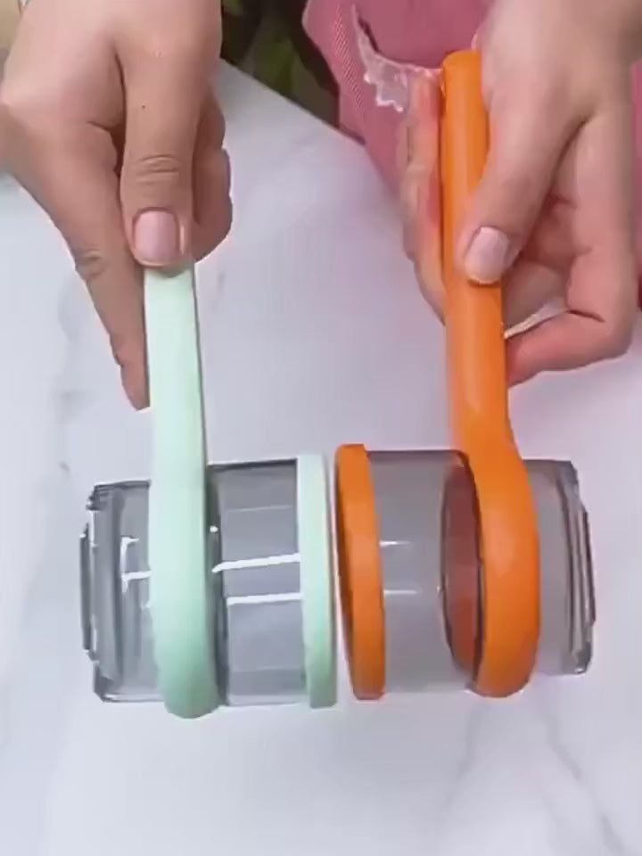 Multi-functional Fruit Vegetable Peeler with Peel Storage No Splashing