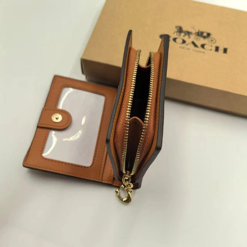 NWT Coach X Peanuts Snap Wallet In Signature Canvas