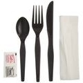 D&W Fine Pack Legion Enviroware Heavy Weight Cutlery Kit Black PS | 250/Case