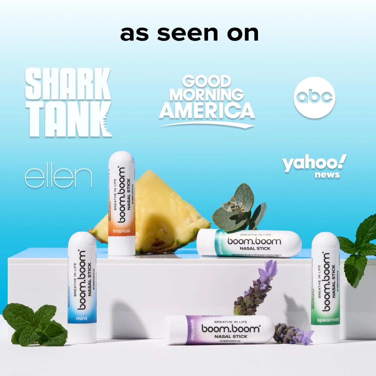 BoomBoom Nasal Stick | Vapor Flow Technology | Cool Refreshing Sensation |...